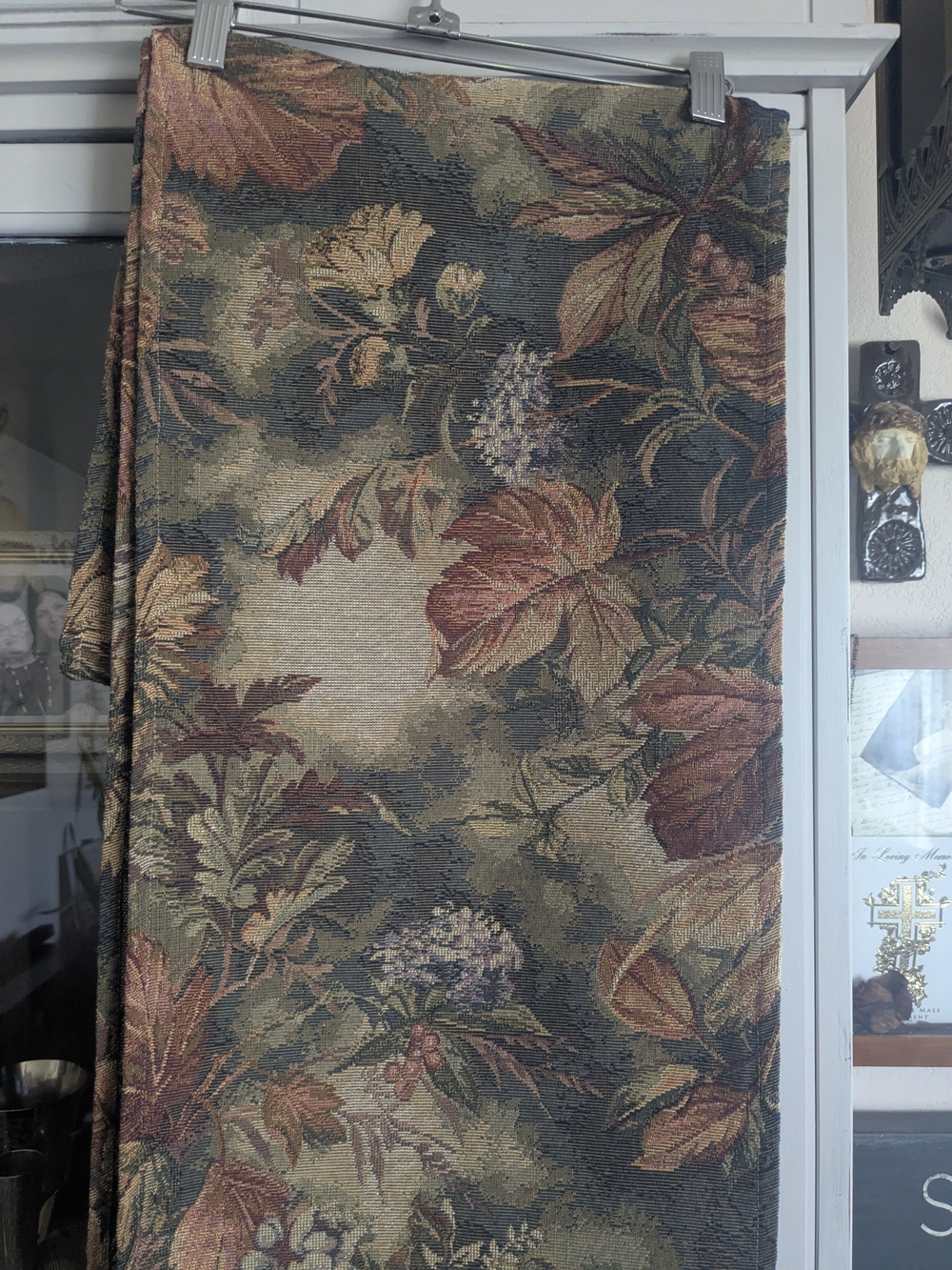 Fall Tapestry Table Runner w/Tassels